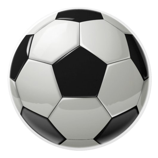 サッカーボールスポーツドアノブキャビネットの引き セラミックノブ (正面)