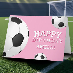 サッカーボールスポーツハッピーバースデー子 カード
