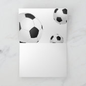 サッカーボールスポーツハッピーバースデー子 カード (内部)