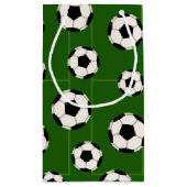 サッカーボールスポーツパターンパーティーバッグ スモールペーパーバッグ (裏面)