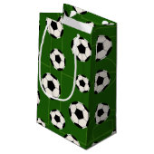 サッカーボールスポーツパターンパーティーバッグ スモールペーパーバッグ (裏面アングル)