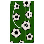 サッカーボールスポーツパターンパーティーバッグ スモールペーパーバッグ (正面)