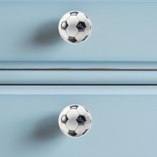 サッカーボールスポーツファン選手 セラミックノブ