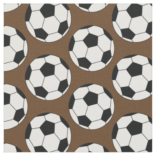 サッカーボールスポーツブラウン ファブリック (クローズアップ)
