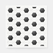 サッカーボールスポーツホワイトブラックゲームキッズおもしろい スタンダードランチョンナプキン (正面)