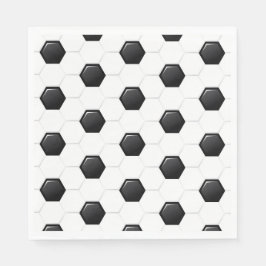 サッカーボールスポーツホワイトブラックゲームキッズおもしろい スタンダードランチョンナプキン