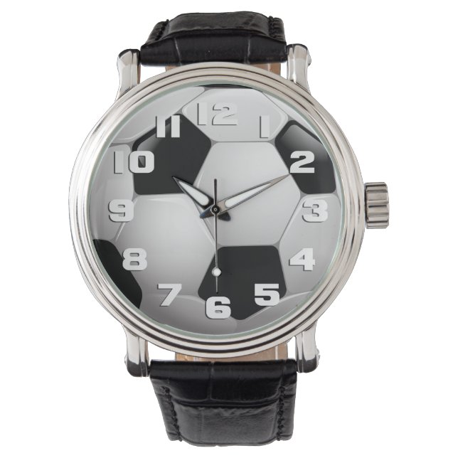 サッカーボールスポーツマン 腕時計 (正面)