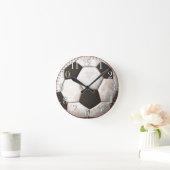 サッカーボールスポーツ愛好家の時計 ラウンド壁時計 (ホーム)