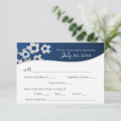 サッカーボールスポーツ返信カードとディナー選択 出欠カード (スタンド正面)