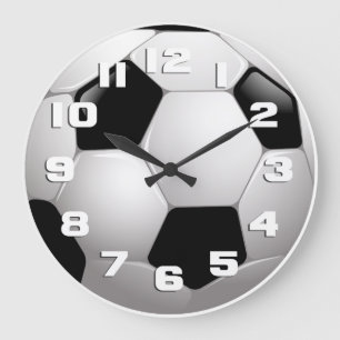 サッカーボールスポーツ ラージ壁時計