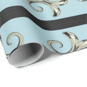 サッカーボールスポーティラッピング紙ベビーブルー2 ラッピングペーパー (ロールコーナー)