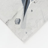 サッカーボールスマッシュカスタム フリースブランケット (角)