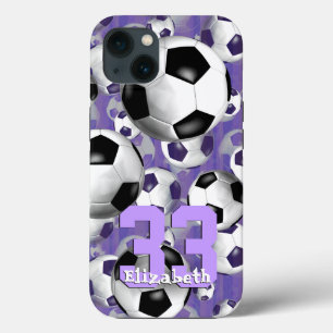 サッカーボールズ！女子サッカー選手のジャージー番号 iPhone 13ケース