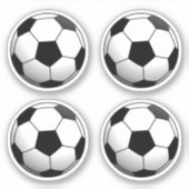 サッカーボールセット4 シール (正面)
