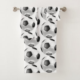 サッカーボールタオルセット バスタオルセット