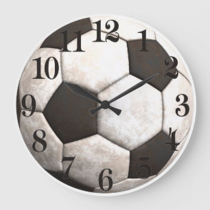 サッカーボールチームのスポーツゲーム ラージ壁時計