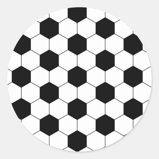 サッカーボールテクスチャ ラウンドシール (正面)