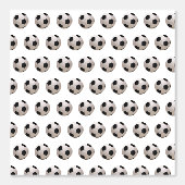 サッカーボールテーマ ホワイト 壁紙 (正面)