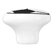 サッカーボールデザインのキッズルーム用プルノブ セラミックノブ (側面)