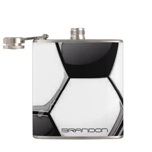 サッカーボールデザインフラスコ フラスク (オープン)