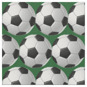 サッカーボールデザイン布 ファブリック (クローズアップ)