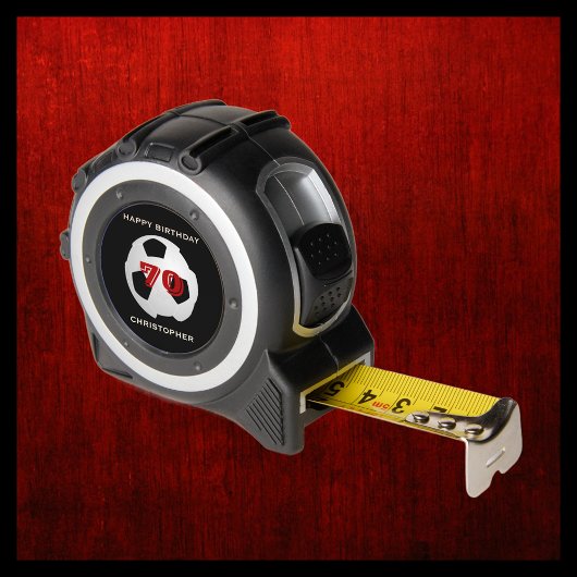 サッカーボールハッピーバースデー任意の年齢の名前、ギフトツール メジャー