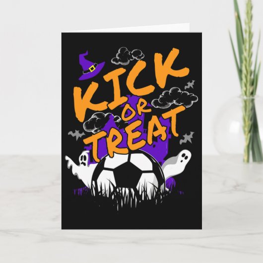 サッカーボールハロウィンTシャツ カード (正面)