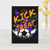 サッカーボールハロウィンTシャツ カード (黄色い花)