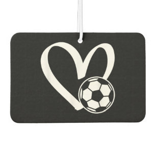 サッカーボールハート カーエアーフレッシュナー