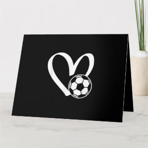 サッカーボールハート カード