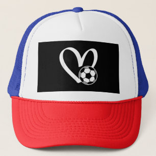 サッカーボールハート キャップ