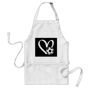 サッカーボールハート スタンダードエプロン