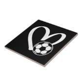 サッカーボールハート タイル (側面)