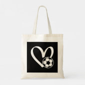 サッカーボールハート トートバッグ (裏面)