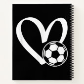サッカーボールハート ノートブック (裏面)