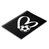 サッカーボールハート ノートブック (左側)