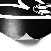 サッカーボールハート フォトプリント            (角)