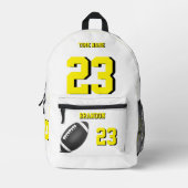 サッカーボールバックパック高校Wy プリントバックパック (正面)