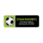 サッカーボールバー(ユダヤ教の)バル・ミツバー住所 シール (正面)