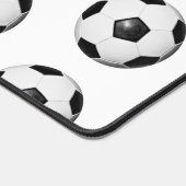 サッカーボールパターンスポーツチームテーマ デスクマット (コーナー)