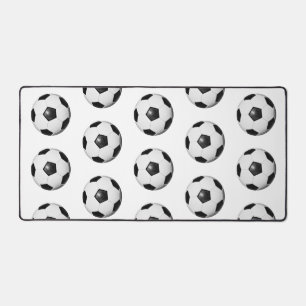 サッカーボールパターンスポーツチームテーマ デスクマット