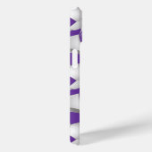 サッカーボールパターンパープル Case-Mate iPhoneケース (裏面 / 右)