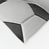 サッカーボールパターン大きいフリースブランケット フリースブランケット (角)