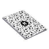 サッカーボールパターン男の子女スポーツ ノートブック (右側)