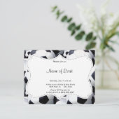 サッカーボールパターン インビテーションポストカード (スタンド正面)