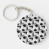 サッカーボールパターン キーホルダー (正面)
