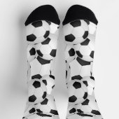 サッカーボールパターン ソックス (上部)