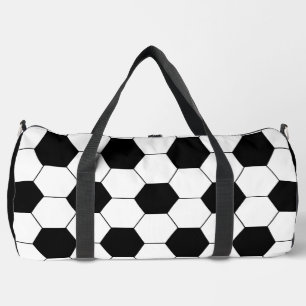 サッカーボールパターン ダッフルバッグ