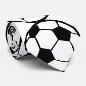 サッカーボールパターン ネクタイ (ロール)