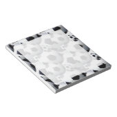 サッカーボールパターン ノートパッド (アングル)